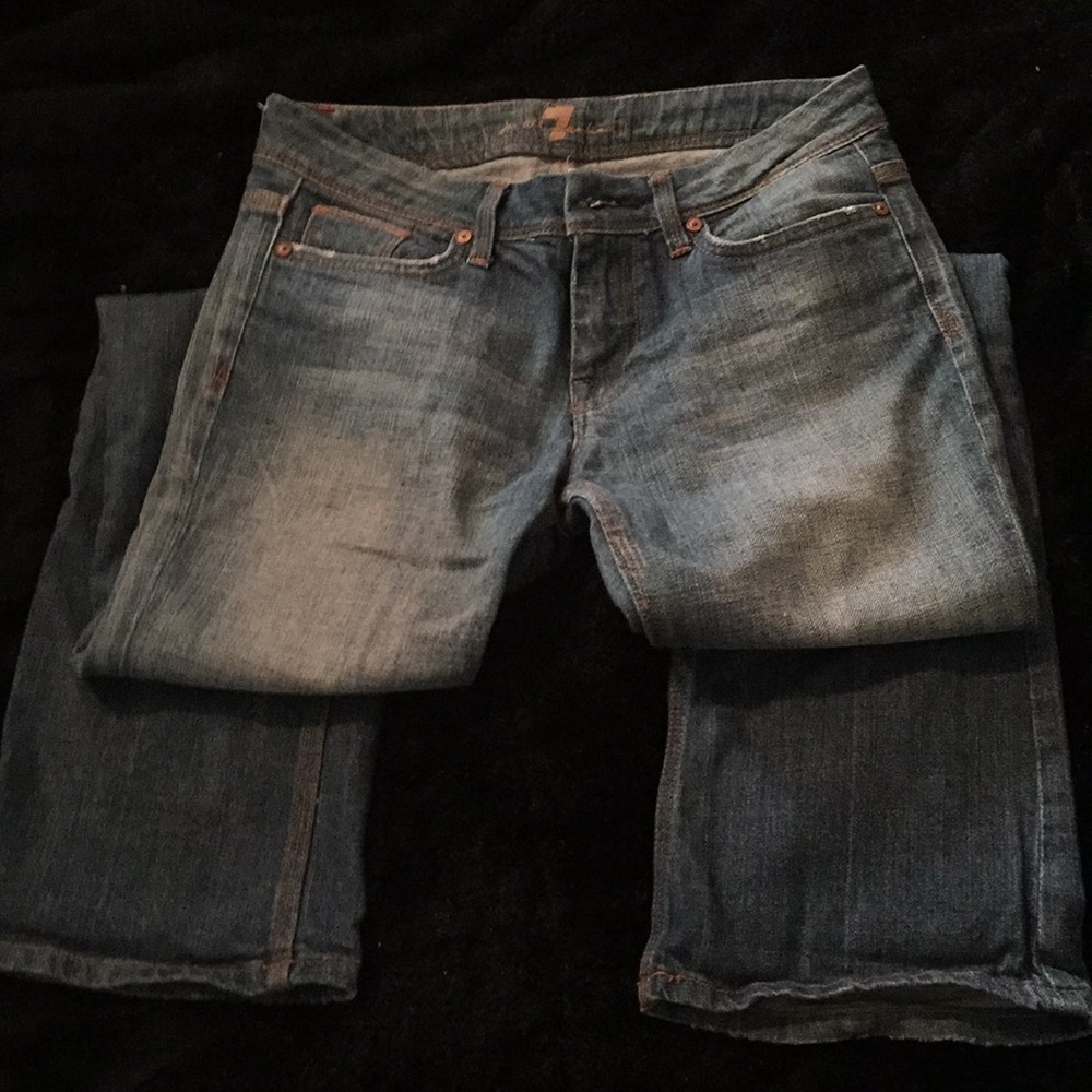7 For All Mankind embellished boot cut jeans